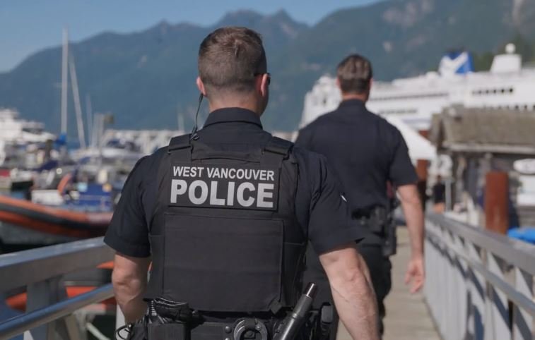 West Vancouver police officers.