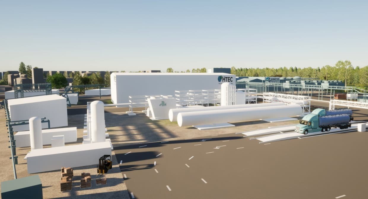 hydrogen liquefaction plant in North Vancouver
