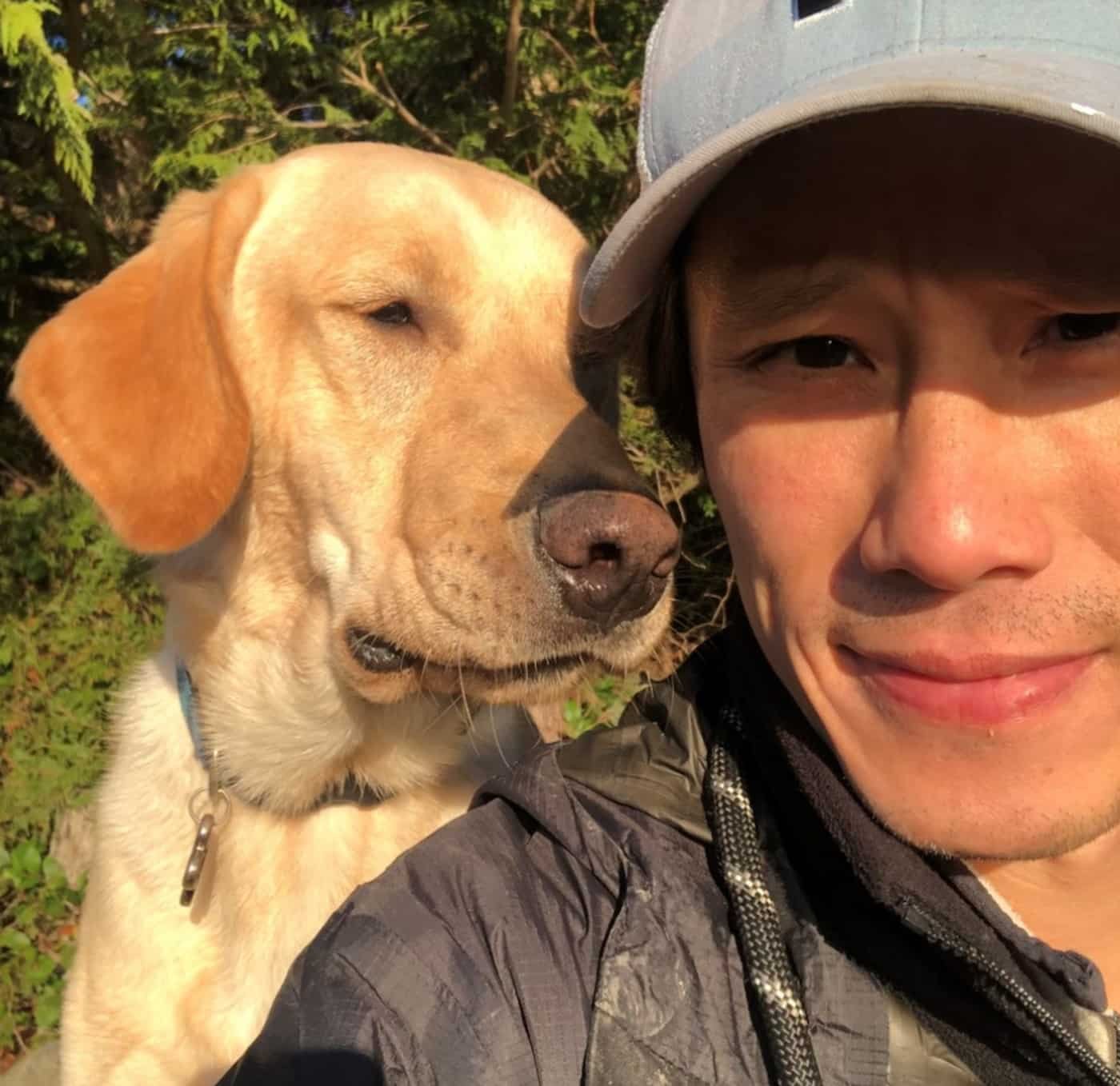 Keen lau and dog Loki