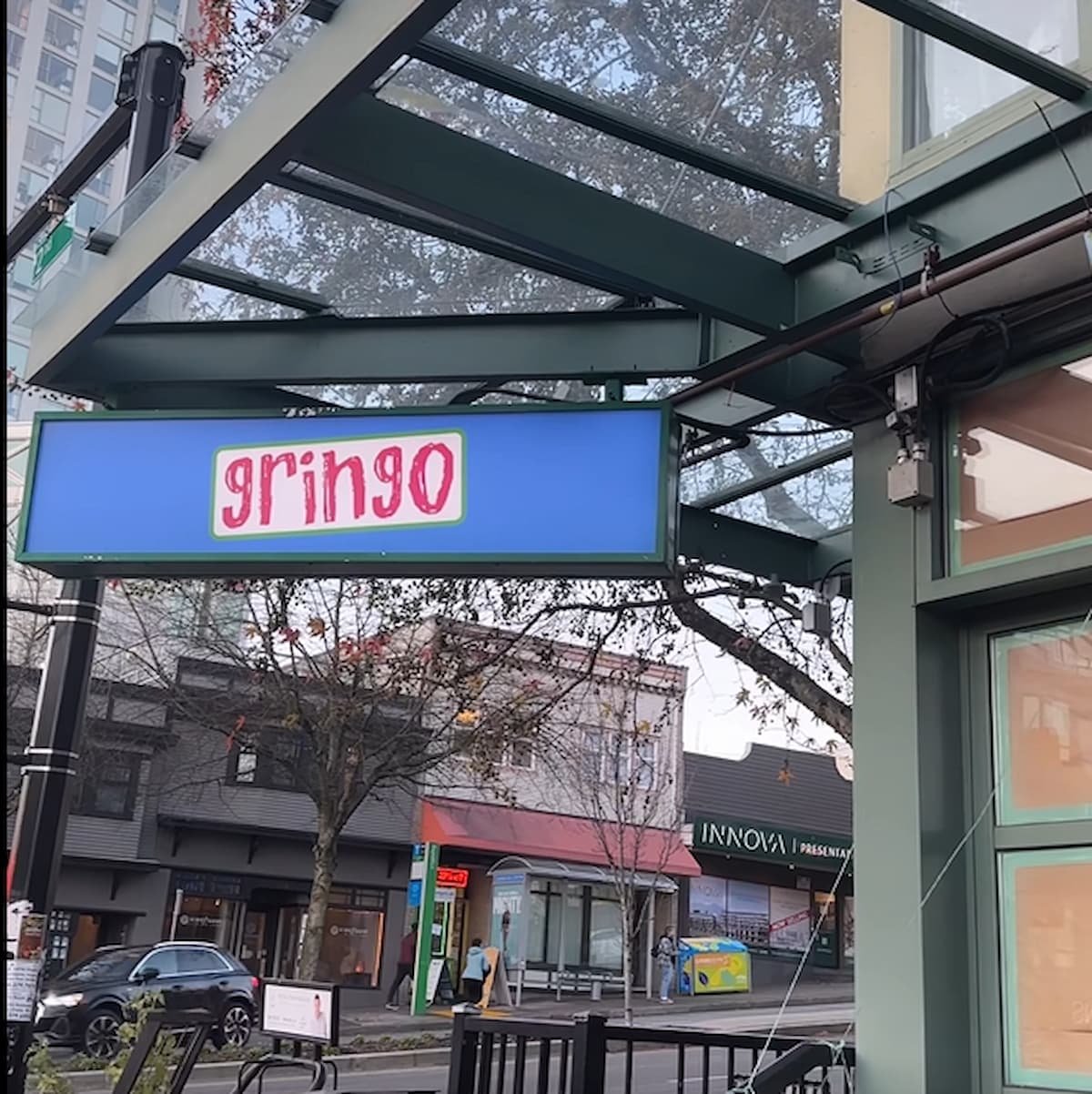 Gringo sign on Lower Lonsdale