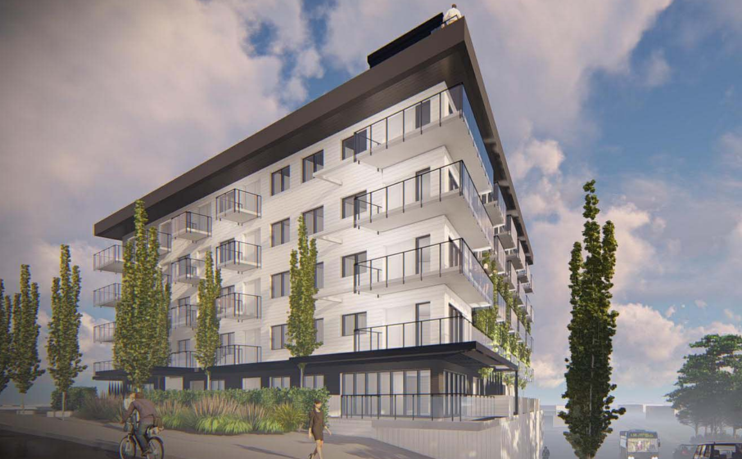 The proposed building at 351, West 3rd Street