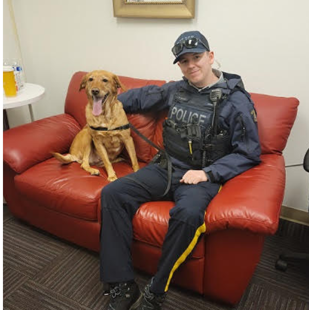 Amber with North Van RCMP officer.