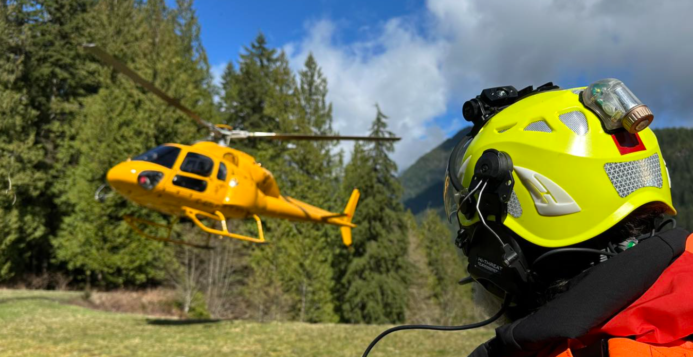 North Shore Rescue helicopter.