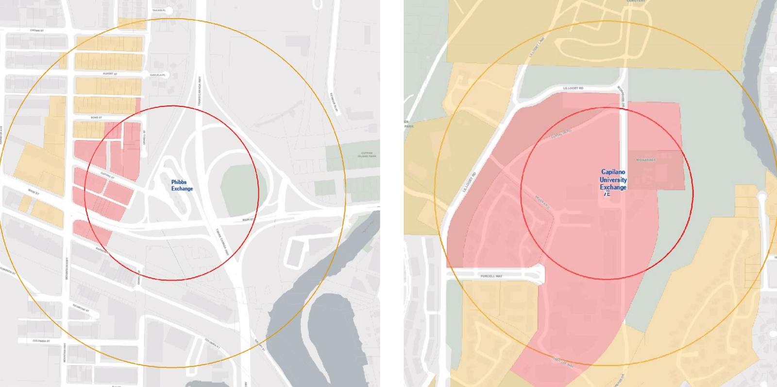 Transit Oriented areas in North Van district.