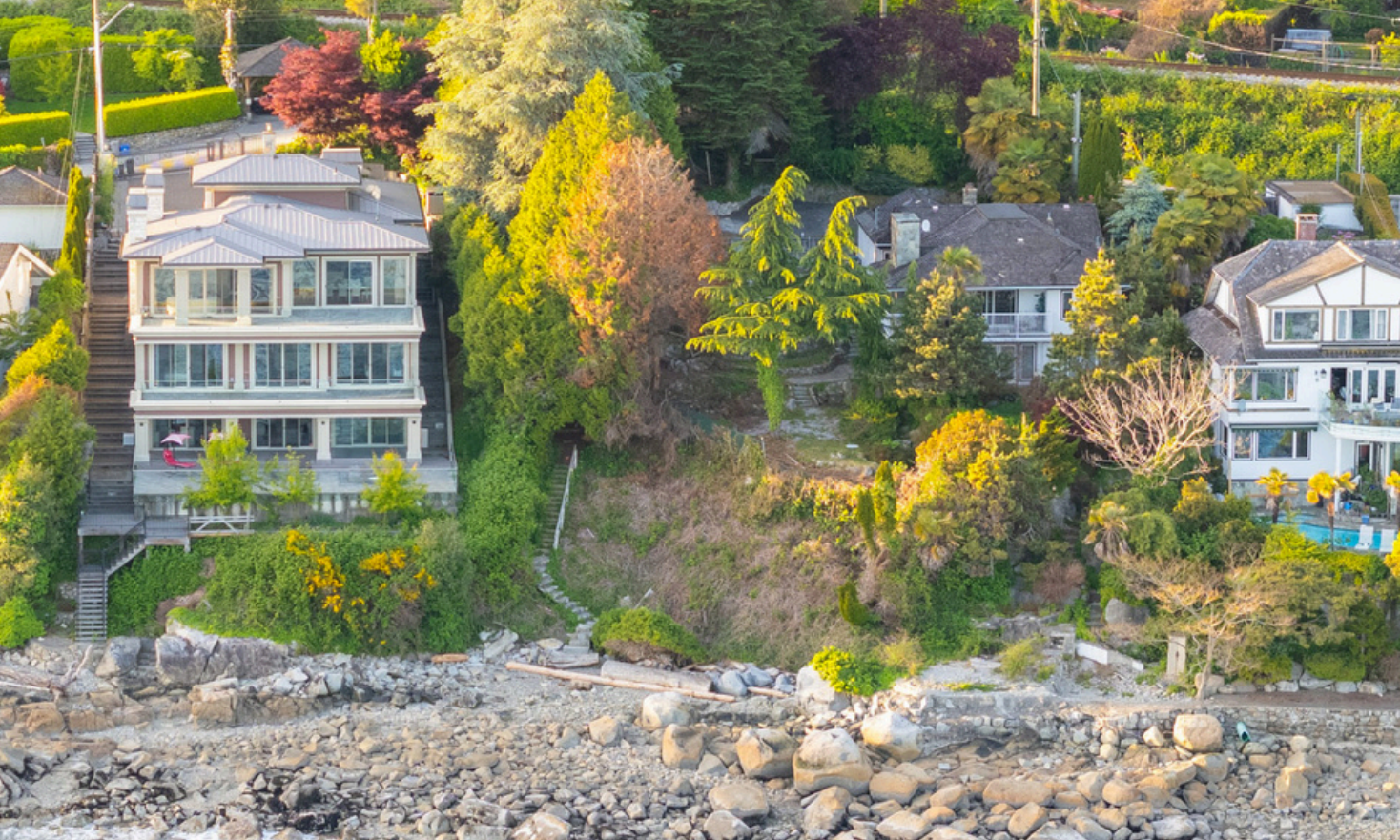 The vacant land at Park Lane in West Vancouver.