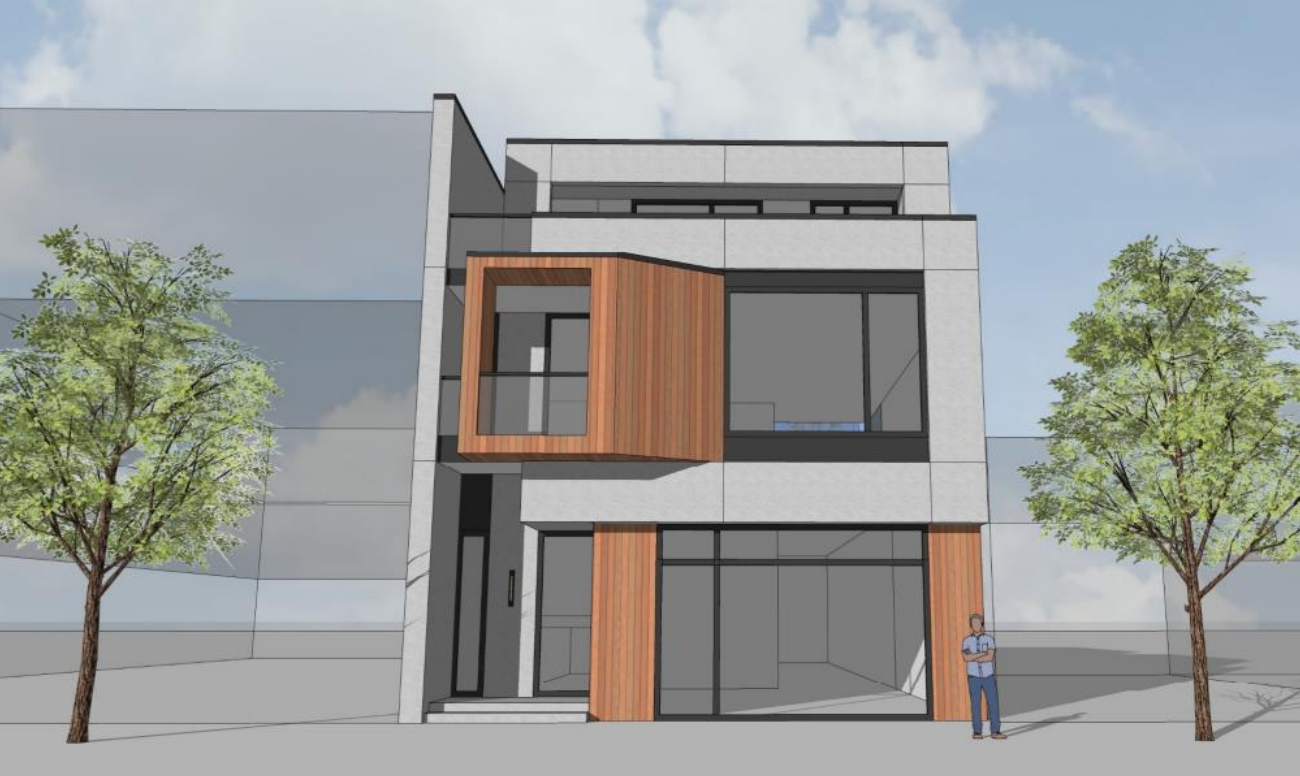 Rendering of Clyde Ave property.