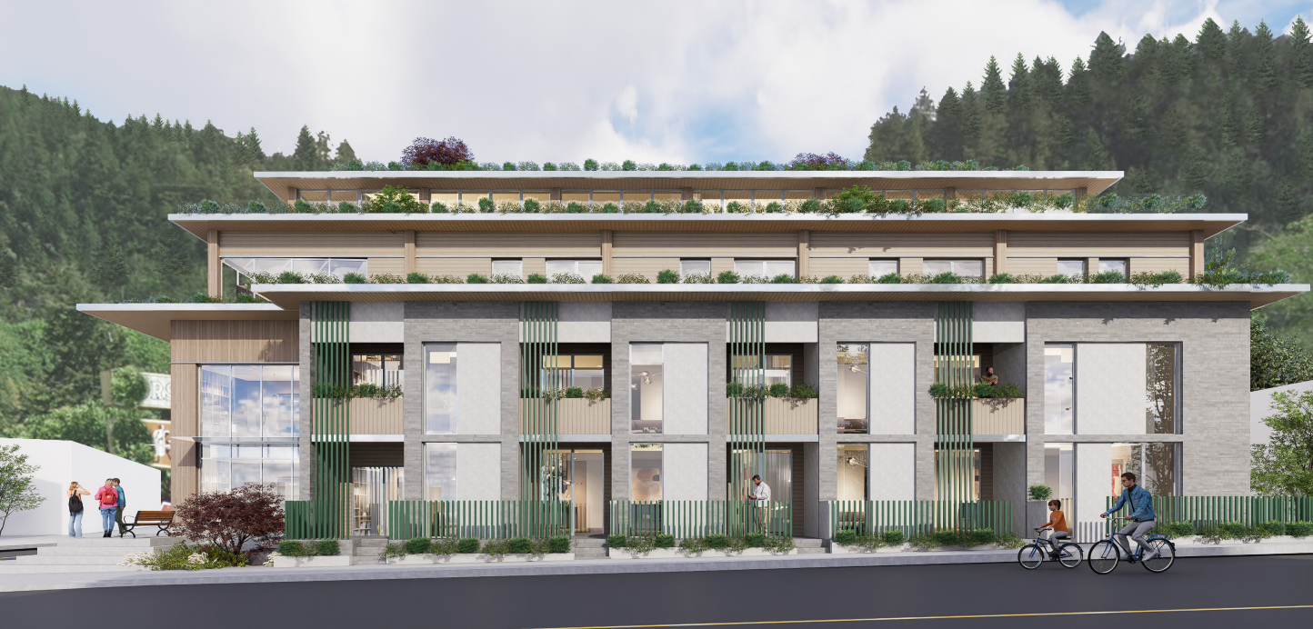 Artists rendering of the condo building planned in Horseshoe Bay.