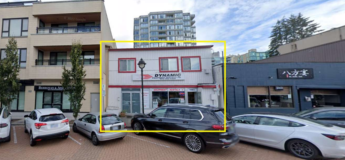 Old commercial rental building.