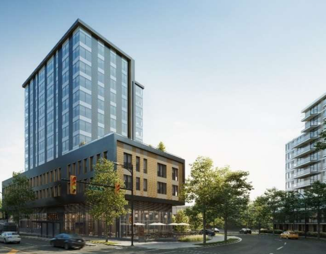 Proposed hotel in North Vancouver.