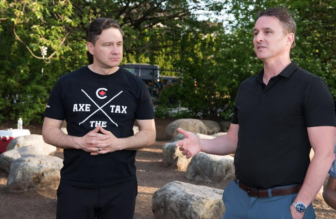 Stephen Curran with Pierre Poilievre.
