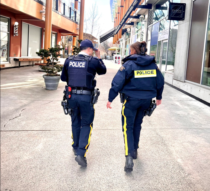 Officers walking in Lynn Valley.
