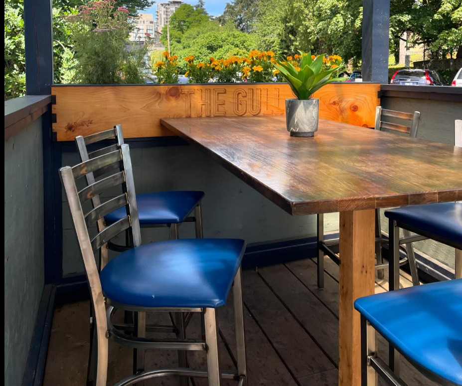The Gull Bar patio.