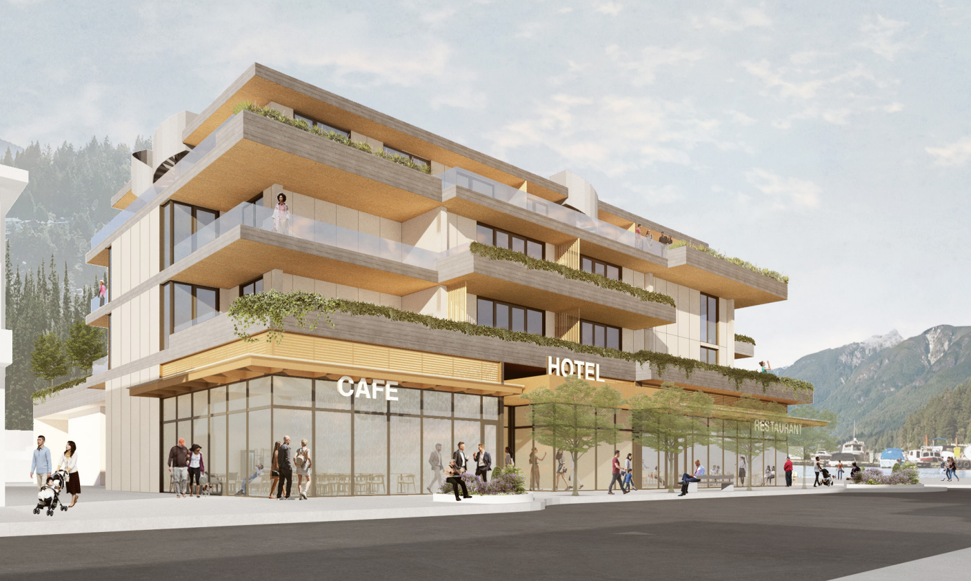 Proposed hotel in Horseshoe Bay in West Vancouver..