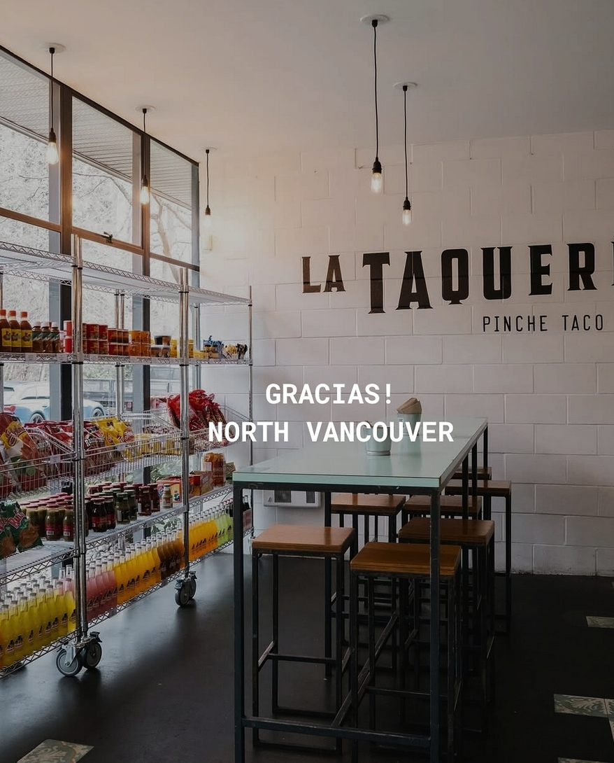 Interior of La Taqueria North Vancouver.