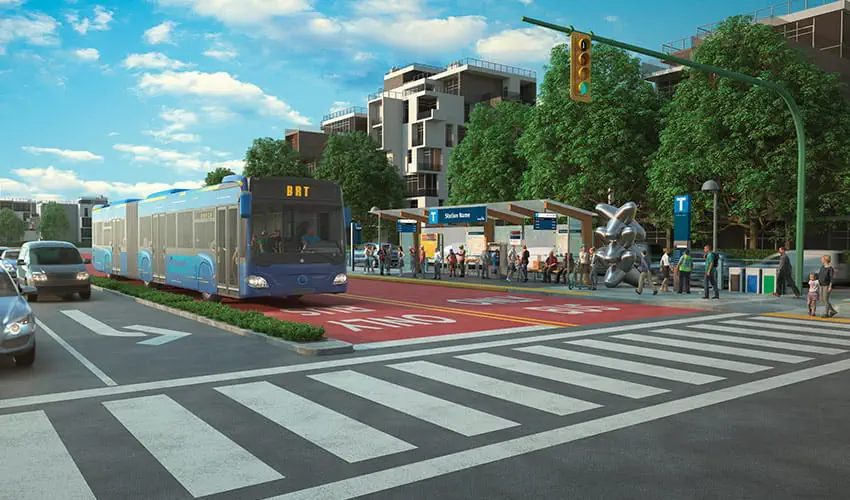 A BRT Bus