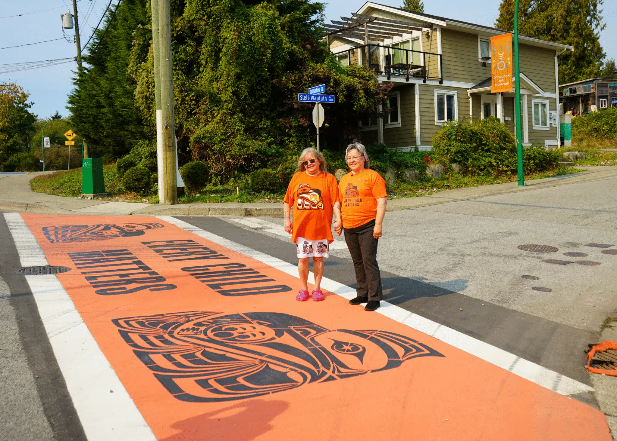 the crosswalk