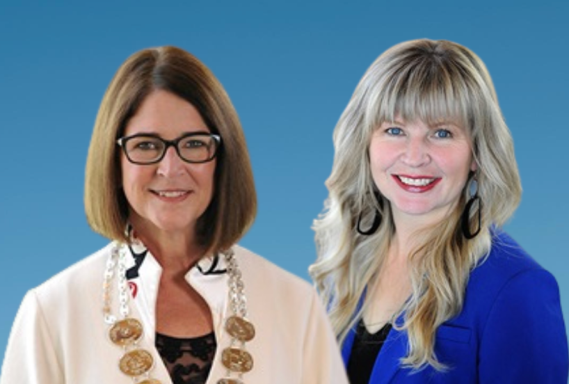 Mayor Linda Buchanan and Councillor Jessica McIlroy