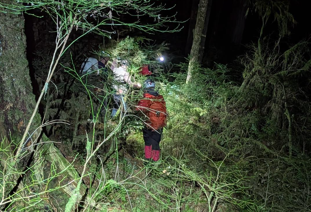 NSR rescue of a lost hiker in Suicide Gully