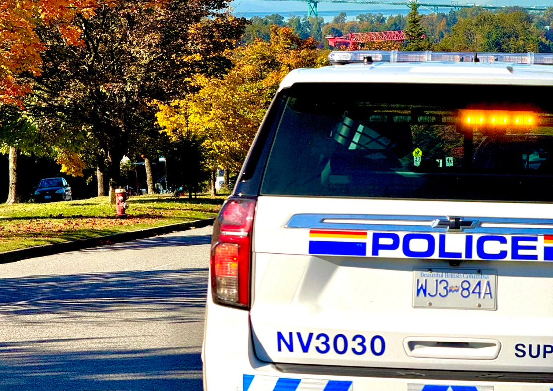 Police car in North Vancouver