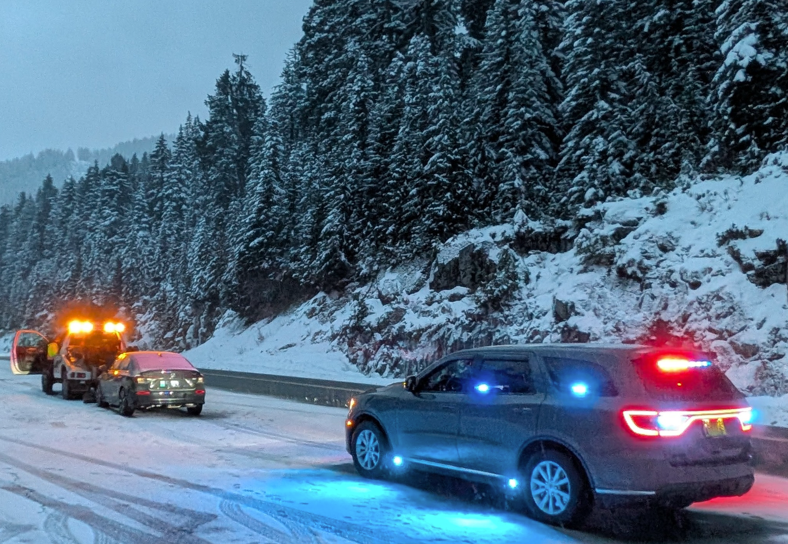 West Van Police traffic enforcement and winter safety checks