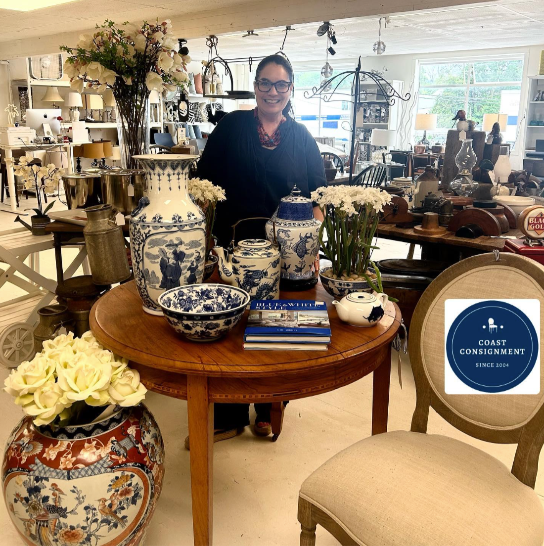 Tina Hamlin, the owner of Coast Consignment.
