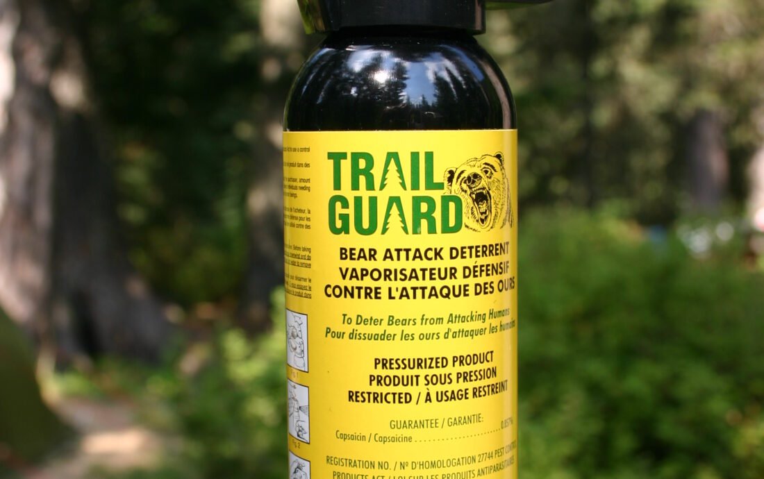 Bear spray canister