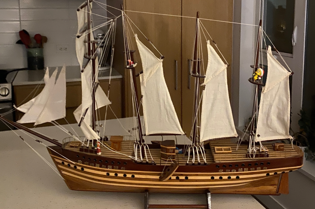 Stolen boat.